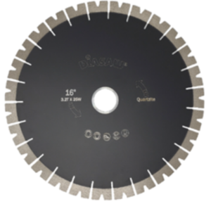 Patterned Diamond Blade for quartzite